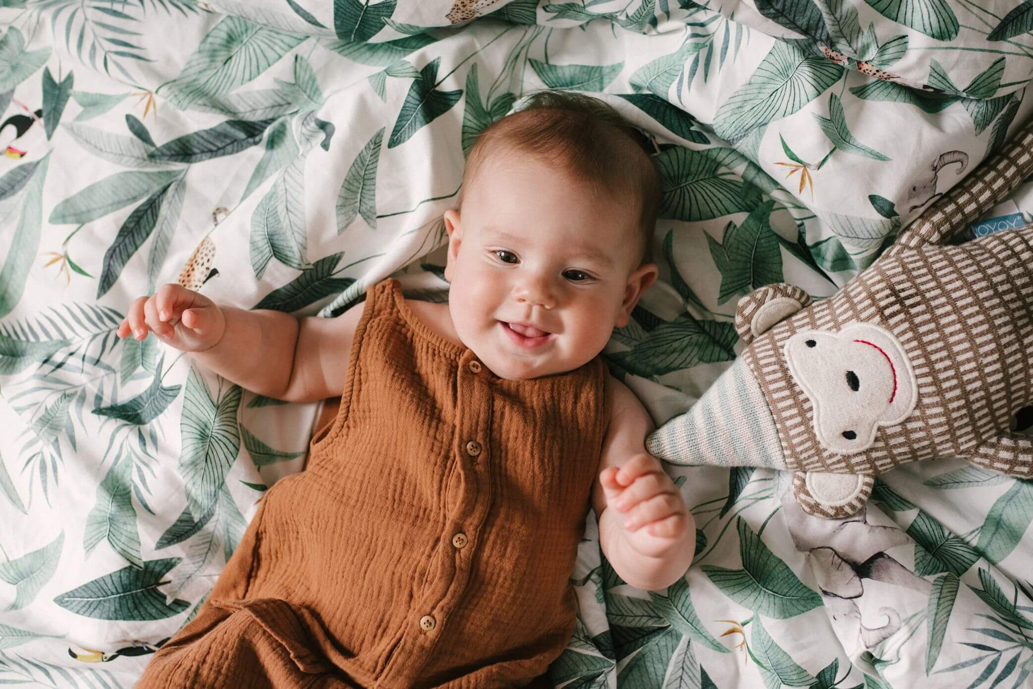 lenjerie pentru patut bebe colectia Jungle