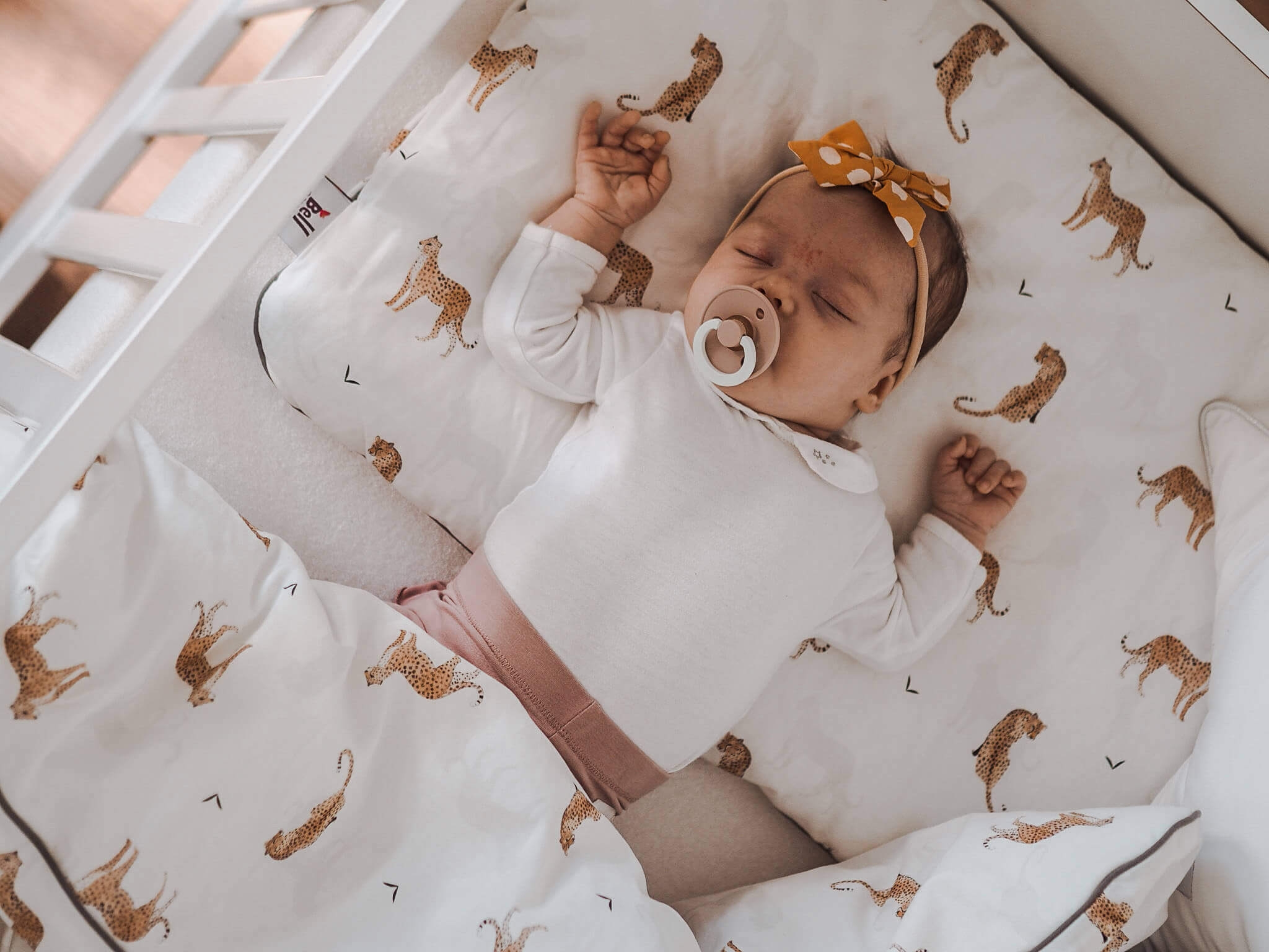 lenjerie patut bebe colectia Leopardus